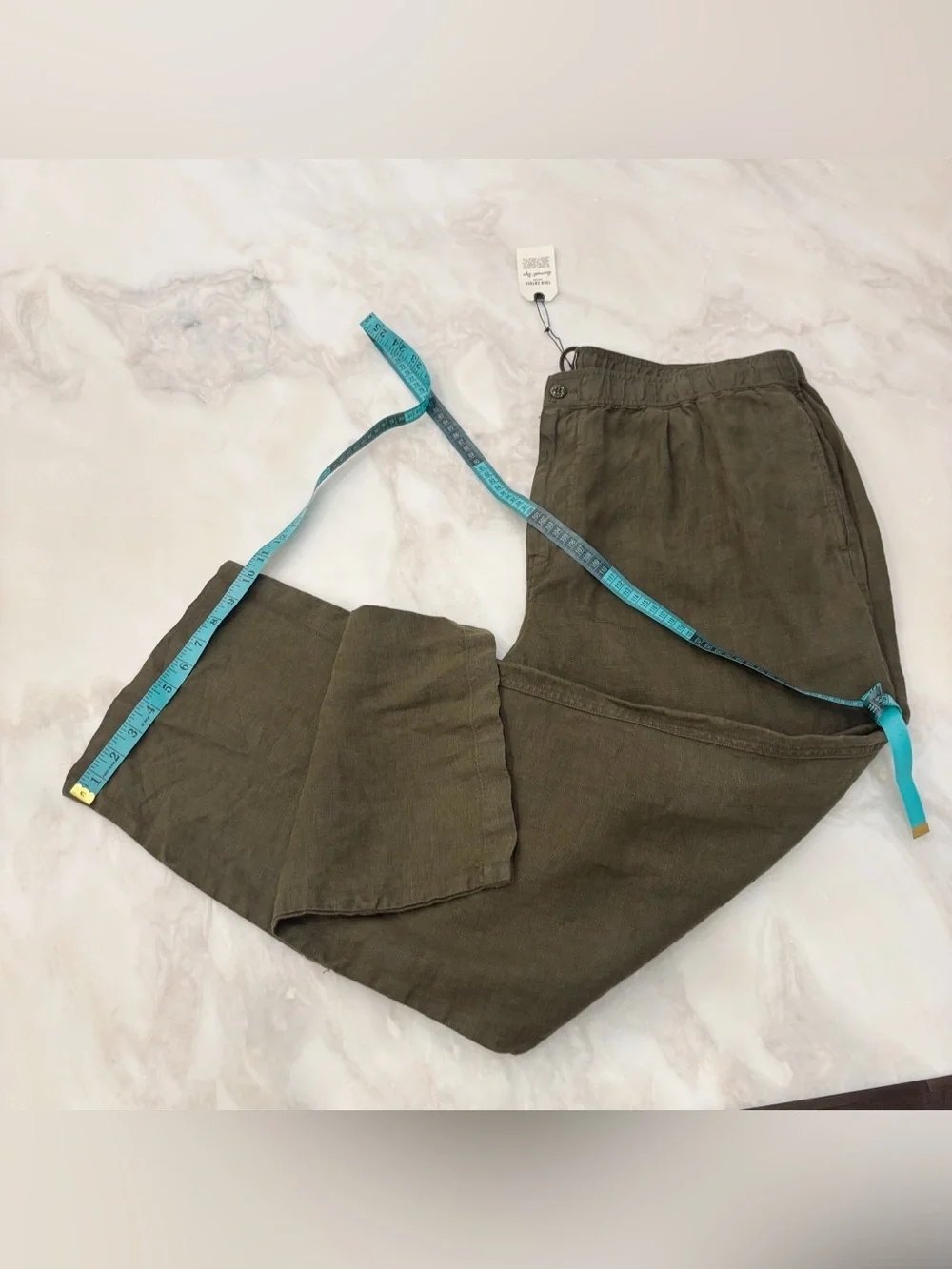 Todd Snyder Men’s Relaxed Linen Leisure Pant Size XXL Olive New